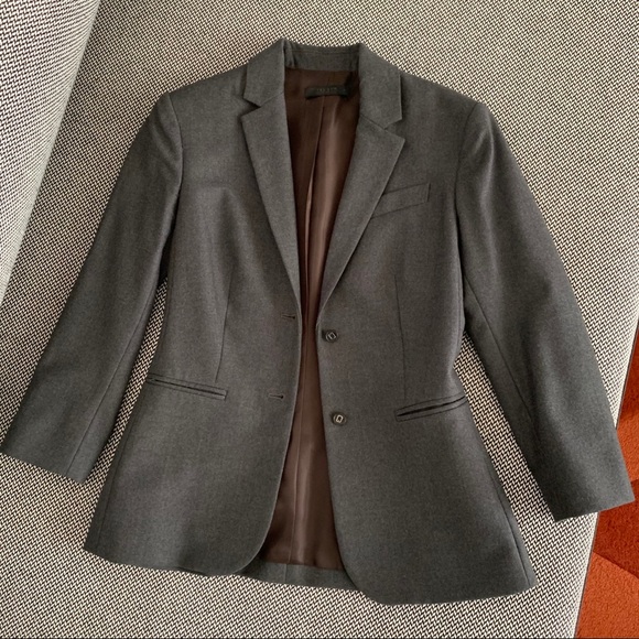 The Row Jackets & Blazers - The Row Schoolboy Blazer in Gray Virgin Wool